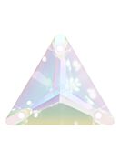 Triangle Aufnähstrass flach 3 Loch 12mm Crystal AB