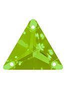 Triangle Aufnähstrass flach 3 Loch 16mm Fern Green