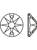 Rose Aufnähstrass flach 2 Loch 10mm Light Siam Shimmer