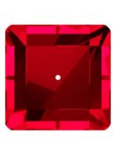 Square Aufnähstrass flach 1 Loch 6mm Light Siam