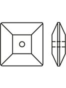 Square Aufnähstrass flach 1 Loch 6mm Violet