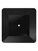 Square Aufnähstrass flach 1 Loch 10mm Jet