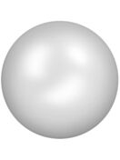 Ceramic Cabochon Hotfix ss40 Chalkwhite Silver HF