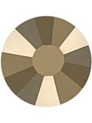 Flachboden Strass Hotfix ss6 Crystal Metallic Light Gold HF