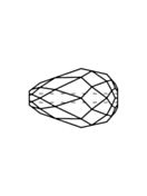 Pear Glasschliffperle