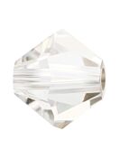 Bicone Glasschliffperle 3mm Crystal Argent Flare