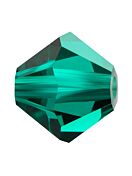 Bicone Glasschliffperle 4mm Emerald
