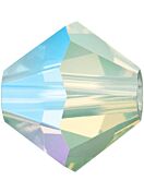 Bicone Glasschliffperle 4mm Chrysolite Opal AB