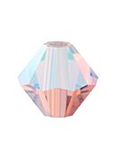 Bicone Glasschliffperle 4mm Pink Sapphire AB 2x