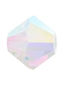 Bicone Glasschliffperle 6mm Crystal AB 2x