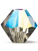 Bicone Glasschliffperle 6mm Black Diamond Glitter