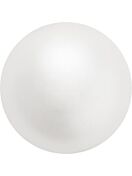 Pearl Round Semi 6mm White