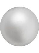 Pearl Round Semi 12mm Light Grey