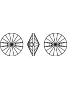 Rivoli Crystal Strassknopf 10mm, Crystal Unfoiled