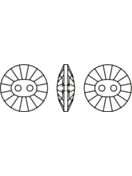 Rivoli Crystal Strassknopf 2 Loch 10mm Crystal