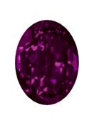 Oval 18x13mm Fuchsia