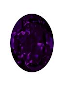 Oval 18x13mm Purple Velvet