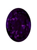 Oval 25x18mm Purple Velvet