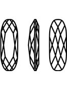 Long Classical Oval 21x7mm Crystal Summer Blue