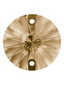 Rivoli Aufnähstrass flach 2 Loch 10mm Crystal Golden Shadow