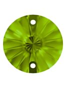 Rivoli Aufnähstrass flach 2 Loch 12mm Fern Green