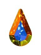 Pearshape 10x6mm Crystal Bermuda Blue