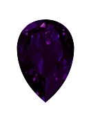 Drop 10x7mm Purple Velvet