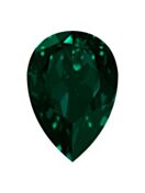Drop 40x30mm Emerald