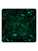 Princess Square 6mm Emerald