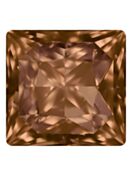 Princess Square 12mm Light Smoked Topaz