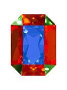 Octagon 14x10mm Crystal Bermuda Blue
