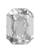 Octagon 18x13mm Crystal