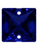 Square Aufnähstrass flach 2 Loch 16mm Montana