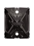 Baguette Aufnähstrass flach 2 Loch 10x8mm Black Diamond