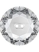 Faceted Round Button 12mm Crystal F