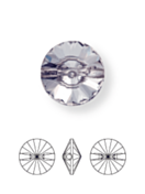 Rivoli Strassknopf konisch 1 Loch 14mm Crystal UF Transparent