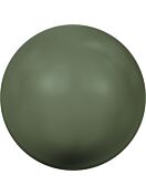 (RETOURENWARE) Crystal Round Pearl 4mm Crystal Dark Green Pearl