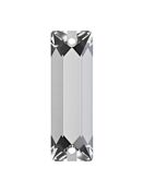 Baguette Aufnähstrass flach 2 Loch 18x6mm Crystal