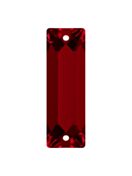 Baguette Aufnähstrass flach 2 Loch 26x9mm Siam