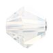 Bicone Glasschliffperle 6mm White Opal