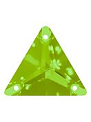 Triangle Aufnähstrass flach 3 Loch 16mm Fern Green