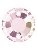 Rose Aufnähstrass flach 2 Loch 8mm Violet
