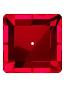 Square Aufnähstrass flach 1 Loch 6mm Light Siam