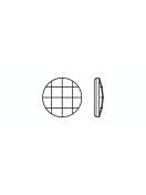 Chessboard Circle Hotfix Strass 10mm Crystal Honey HF