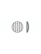 Chessboard Circle Hotfix Strass 14mm Jet HF