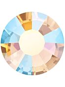 VIVA12 Rose Hotfix Strass ss6 Gold Quartz AB HF