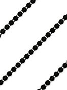 Perlborte Rund 6mm schwarz