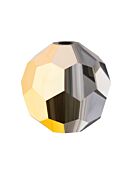 Regular Cut Glasschliffperle 3mm Crystal Aurum