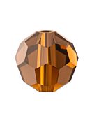Regular Cut Glasschliffperle 4mm Smoked Topaz