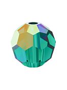 Regular Cut Glasschliffperle 4mm Emerald AB